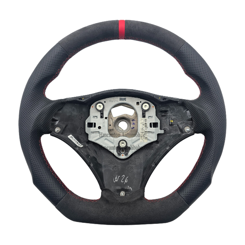 Normale pas de trous + Alcantara + bande supérieure rouge + couture rouge