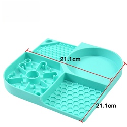 Tapis d'alimentation lente 4 en 1-bleu