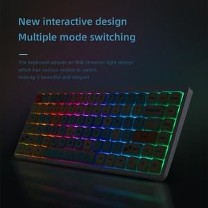 Teclado XK31B 75% Compatible con Windows y Mac System Gateron Switch Teclado mecánico inalámbrico de perfil bajo - Product Image 3