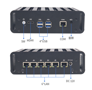 CPU J6412 2025 Computadora portátil M.SATA DDR4 2666/3200MHz 64GB Compatible con WIn 11 Linux NVME Computadora pequeña NUC Quasi System Router - Product Image 3