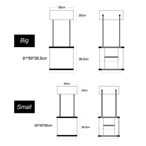 工厂价格促销台展示零售便携式展览展示促销台广告表 - Product Image 2