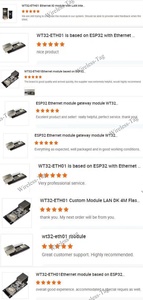 WT32-ETH01 Esp32-Ethernet-Modul basierend auf ESP32-Chip Wt32eth01 ESP32-DevkitC Board Wifi Gateway für Iot Gateway Smart Home