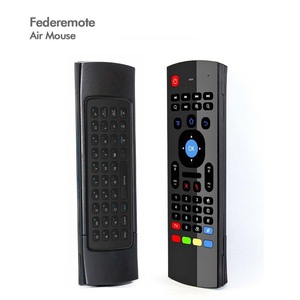 Teclado Air Mouse inalámbrico de doble cara 2,4G Control remoto Micrófono retroiluminado Air Mouse Mini Mouse - Product Image 1
