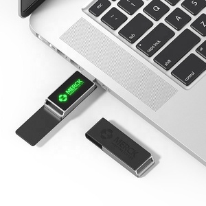 促销记忆棒驱动器USB 2.0 USB 3.0闪存驱动器8gb 16gb UL62金属发光二极管带皮套 - Product Image 2