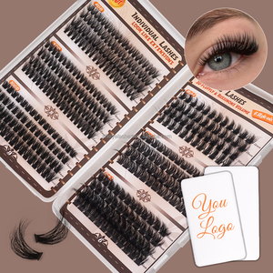 Bán Buôn Cá nhân 640Pcs 2025Mm Fluffy Lash Cụm Chồn Cuốn Sách Biểu Tượng Tùy Chỉnh DIY Lash Mở Rộng Kit Phân Khúc Cụm Lông Mi - Product Image 2