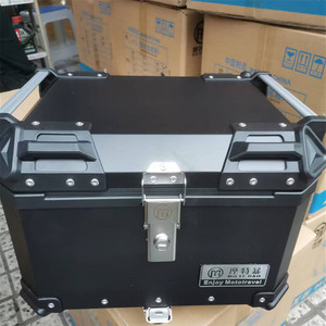65L 55L evrensel lüks motosiklet gövde alüminyum alaşımlı gövde scooter su geçirmez kuyruk kutusu saklama kutusu üst kutu - Product Image 6