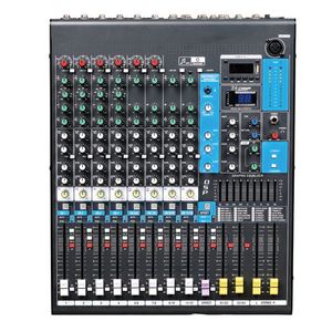 Mezclador de audio profesional QX12 Controlador de audio Dante de 12 canales con 16 entradas de micrófono/Lin y 16 salidas analógicas para DJs - Product Image 5
