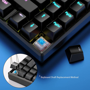 K2 12.6&quot; Touchscreen Gaming Mechanical <strong>Keyboard</strong> 71 Keys USB Compact Portable Split <strong>Screen</strong> <strong>Keyboard</strong> for Windows Mac Android - Product Image 5