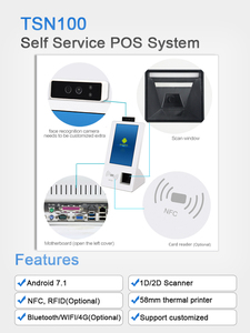 <strong>Android</strong> Nfc Reader Touch Screen Wifi Payment Terminal Pos Terminal Card Qr <strong>Code</strong> <strong>for</strong> Supermarket - Product Image 4