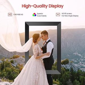 Фабричная Цена Высокое разрешение IPS экран Цифровая фоторамка 10,1 дюймов сенсорный экран Wi-Fi цифровая фоторамка с рамкой - Product Image 4