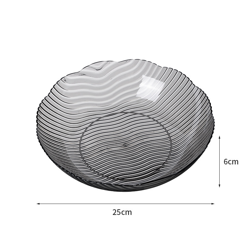 Round and translucent black