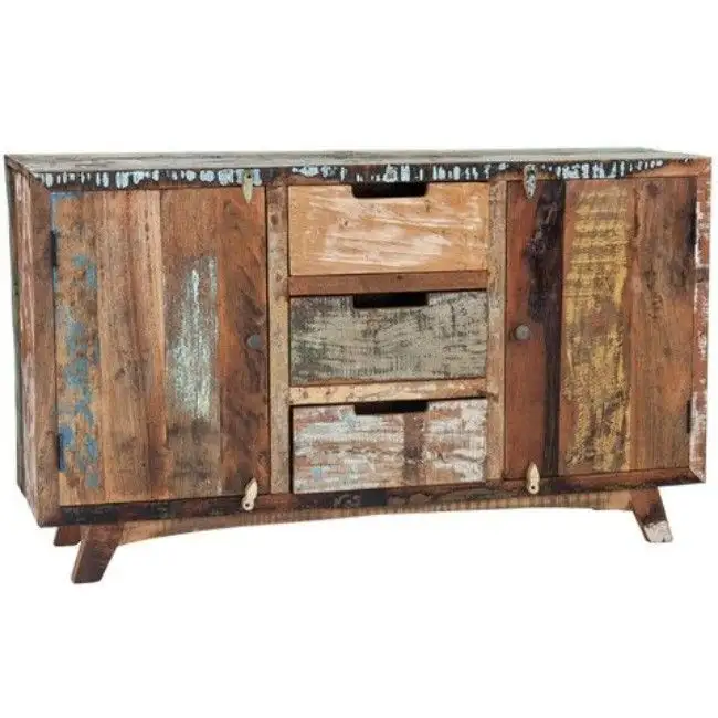 Meuble de salon vintage indien solide et rustique en bois récupéré meuble de salon