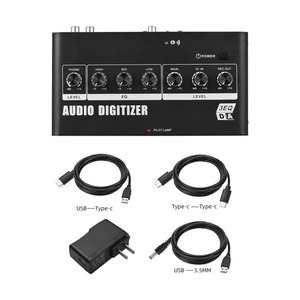 Digitalizador de audio Convertidor de audio digital a analógico Convertidor DAC de 48kHz Convertidor analógico digital Entrada coaxial óptica RCA - Product Image 6