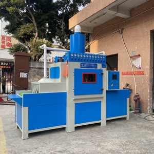 Sandblaster automatico di tipo trasportatore controllato PLC programmabile per la movimentazione di pezzi Multi-Size motore Motor Gear Core - Product Image 6