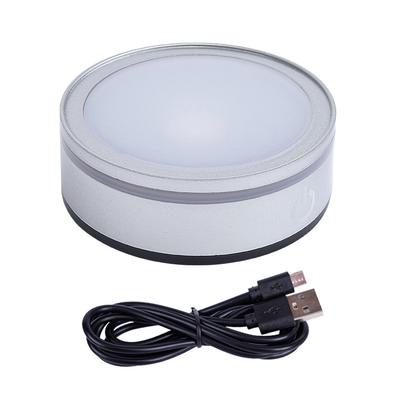 Silver round flat