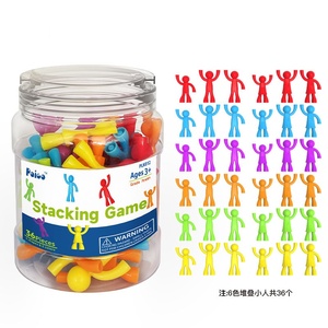 Juego de Mini tarros, contadores de juego sensorial, juego de números translúcidos, bloques de patrón, aprender a contar colores, clasificación y secuenciación, Juguetes - Product Image 2