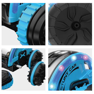 รถสะเทินน้ำสะเทินบกควบคุมระยะไกลสำหรับเด็ก,2.4Ghz 4WD RC เรือพร้อมเปลี่ยนยาง LED ไฟกันน้ำของเล่นรถภูมิประเทศทั้งหมด - Product Image 5