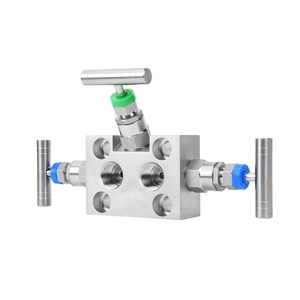 Abotech Ba van khác biệt máy phát áp lực Giá thấp Đồng phẳng mặt bích Thiết bị đo đạc đa tạp với cấu trúc kim - Product Image 1