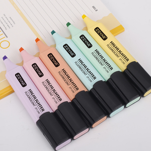 Customized ZEYAR <strong>Highlighter</strong> Pen Pastel Colors <strong>Chisel</strong> <strong>Tip</strong> <strong>Marker</strong> Assorted Colors Quick Dry OEM/ODM Acceptable - Product Image 1