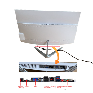 23.8 inch mỏng tất cả trong một <span class=keywords><strong>PC</strong></span> hẹp bezel IPS màn hình 8GB RAM 512GB SSD USB HD-MI RJ45 Wifi cửa sổ 11 cho doanh nghiệp sử dụng - Product Image 3