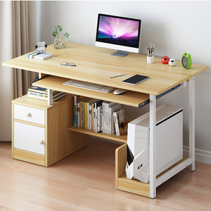 Escritorio de ordenador para el hogar, mesa de escritura sencilla y moderna para estudiantes, con estante para teclado - Product Image 3