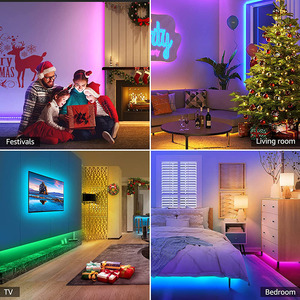 Christmas Decoration Theme Decoration <strong>5050RGB</strong> Multi-color Music Synchronized SMD Waterproof <strong>LED</strong> Lights with Remote Control - Product Image 6