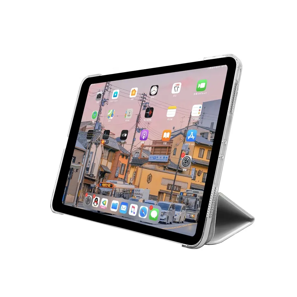 Housse multifonctionnelle pliable antichoc Smart magnétique pour ipad pro 12.9 2020 étui