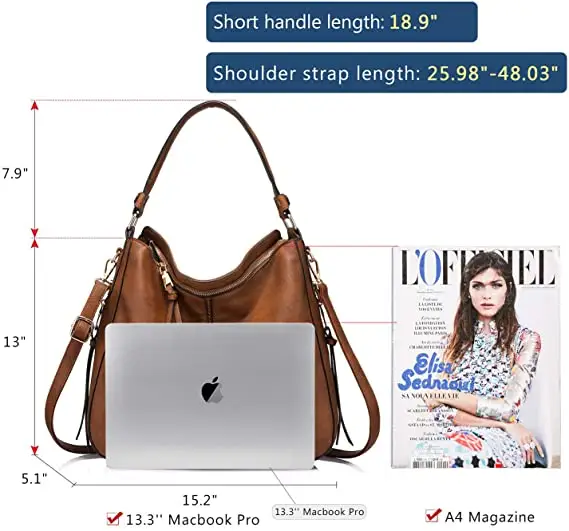 Donne Del Cuoio Del Faux Borse Borsa e Borse Large Shoulder Hobo Della Borsa con la Nappa della signora sacchetto di mano della borsa