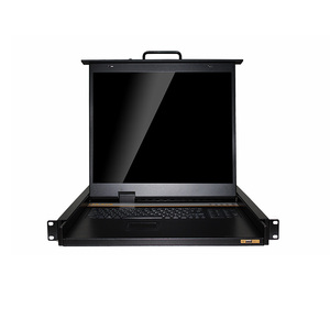 Conmutador KVM VGA de montaje en rack de 1U, puerto único, LCD USB de 19 pulgadas, montaje en rack, conmutador KVM VGA, puerto único, LCD USB de 19 pulgadas - Product Image 1