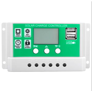 PWM контроллер напряжения на солнечной батарее 10A 20A 30A 12V/24V PV зарядное устройство регулятор литиевая батарея USB выходной контроллер - Product Image 1