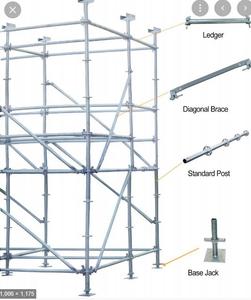 Sistema de andamio estándar, dispositivo de bloqueo de anillo galvanizado, ledger - Product Image 1