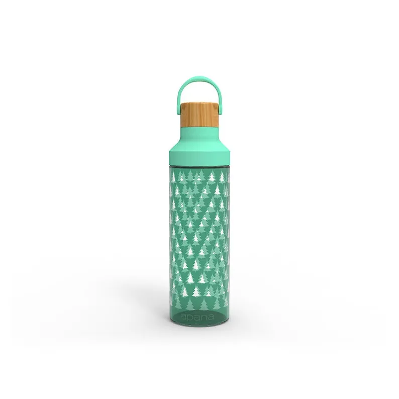 Botella de agua de vidrio transparente de almacenamiento portátil a precio de costo de fábrica para mujeres y hombres