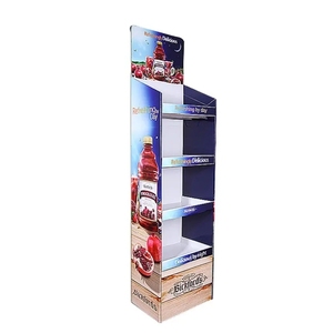 Biểu tượng tùy chỉnh in ấn tái chế Sản phẩm bán lẻ Pop tông sàn hiển thị đứng sản phẩm hiển thị các tông kệ - Product Image 6