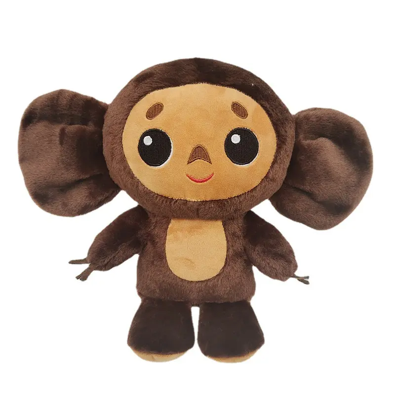 Toptan Cheburashka doldurulmuş bebek rusya uzun büyük kulaklar maymun yumuşak doldurulmuş hayvan peluş oyuncak