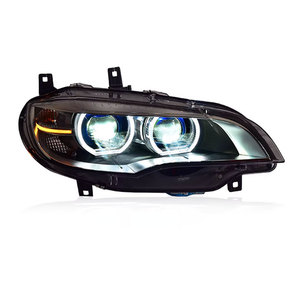 08-13X 6 far takımı modifiye LED ön far E71 far takımı modifiye melek göz tam LED - Product Image 4