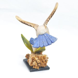 Fantezi İsviçre teknoloji brezilyalı ham taş beyaz yeşim/Dumortierite/resim Jasper renkli görüş değeri kuş tatil hediye için - Product Image 6