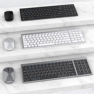 Juego combinado de teclado y ratón tipo C de modo dual inalámbrico para portátil, tableta, teléfono móvil