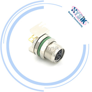Right Angle M8 <strong>PCB</strong> Mount Connector 3 Pin Male <strong>Socket</strong> a Coding Connector Assembly for 24V <strong>DC</strong> Sensor and PNP/NPN Output - Product Image 5