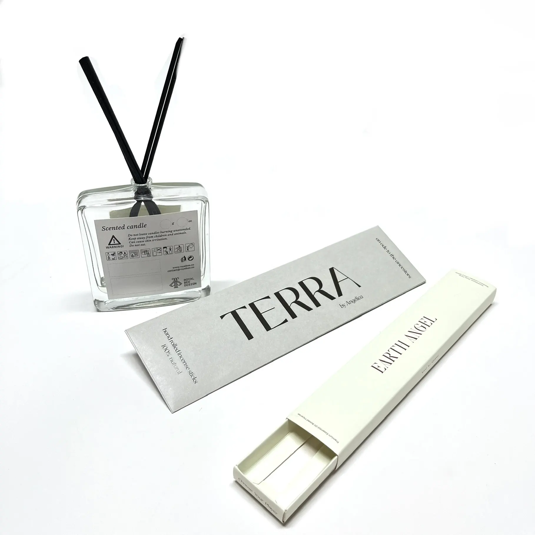 Gaveta personalizada estilo fragrância Japonês incenso varas alta qualidade presente conjunto embalagens papel caixas