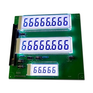 Produttore di Buona Qualità In Bianco E Nero STN LCD Schermo di Visualizzazione Personalizzato 3 4 5 6 7 8 cifre Display LCD 7 Segmenti con Retroilluminazione A LED