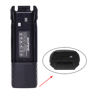 BAOFENG UV-82 lange Walkie Talkie 8W UV Dual Band 128 Kanäle 3800mAh Unterstützung Typ-C-Kabel Aufladen UV82 Funkgeräte BF-UV82