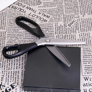 Bán buôn 5mm 9 \ "văn phòng phẩm kéo thợ may nhựa xử lý răng cưa cho vải & vải cao cấp cắt kéo & cắt - Product Image 5