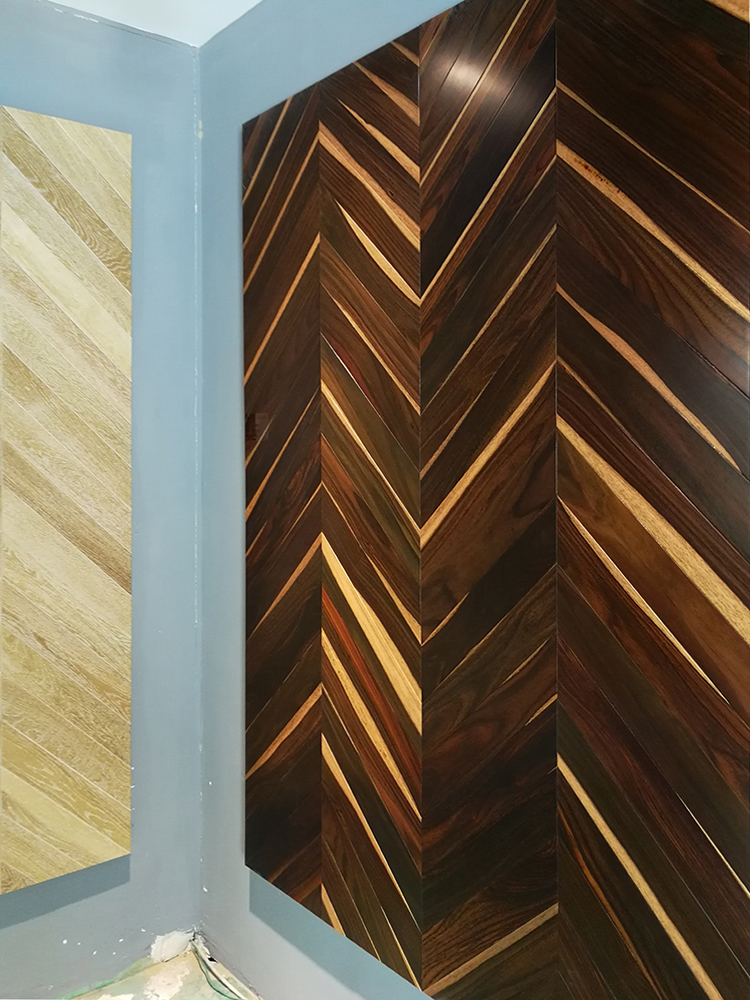 Rosewood Chevron avec Aubier