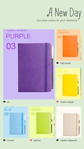 A4/ A5/a6 Academic <strong>Printed</strong> logo Customized <strong>Notebook</strong> <strong>with</strong> <strong>Elastic</strong> Band and Pen Loop Pu Leather Hardcover <strong>Notebook</strong> - Product Image 6