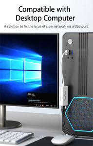 VeggiegUsbからイーサネットネットワークカード10/100/1000MbpsUSBからRJ45LANネットワークイーサネットコンバーター (Windows 10 8 7 XP Mac用) - Product Image 3