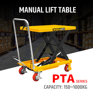 Super Saver Scissor Lift Table Manual <strong>Platform</strong> 750kg Mobile <strong>Loading</strong> Lift Table Mini Lift Jack Screw for Table - Product Image 3