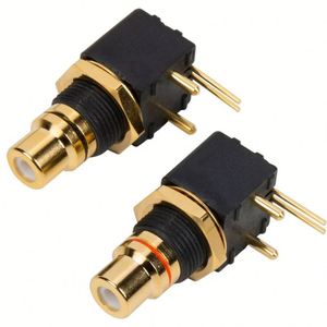 Placa giratoria de asiento RCA chapada en oro, decodificador DAC, entrada/salida Coaxial Digital, PCB, toma de placa de soldadura de 90 grados - Product Image 3
