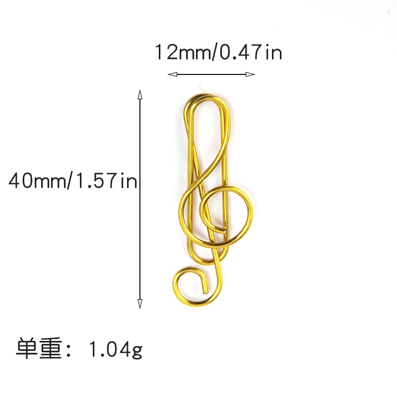 Music note --- bright gold