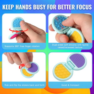 Bồn chồn đồ chơi cho tập trung, 360 ° Xoay & Tactile texture căng thẳng cứu trợ công cụ - Product Image 3
