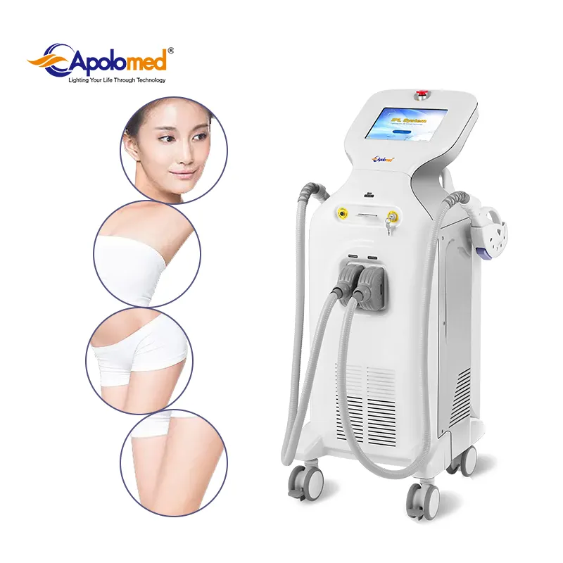 Apolo TUV CE médico CE IPL dispositivo IPL SHR Dispositivo de depilación salón para cpmmercial spa en casa equipo de uso con precio de fábrica